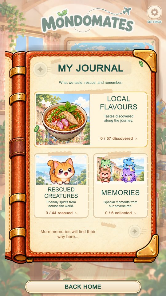 The journal with local flavours, rescued creatures and memories